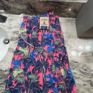 Chubbies Tropical Palm Swim Trunks New With Tags